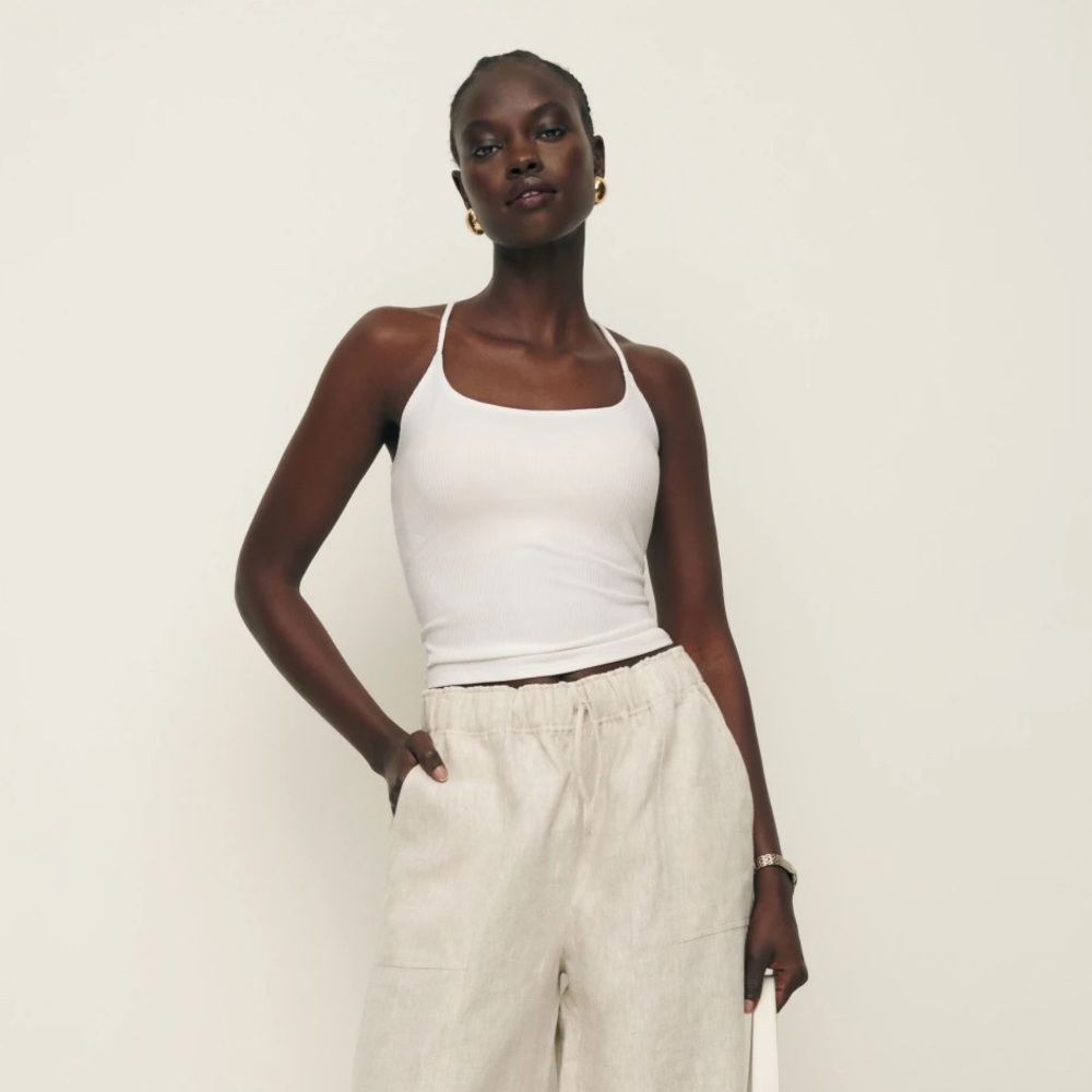 Reformation Indie Knit tank in white sz XS